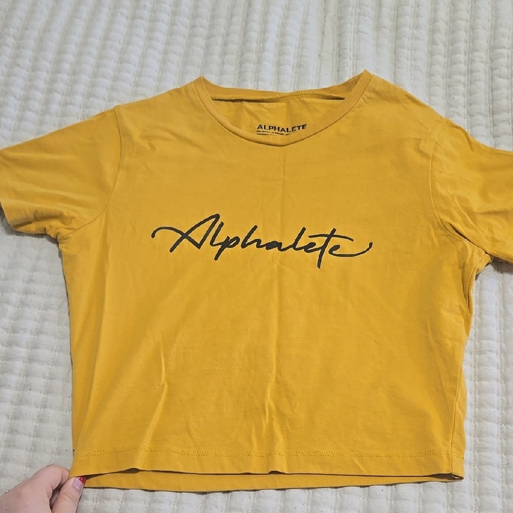 Alphalete Yellow Crop Top